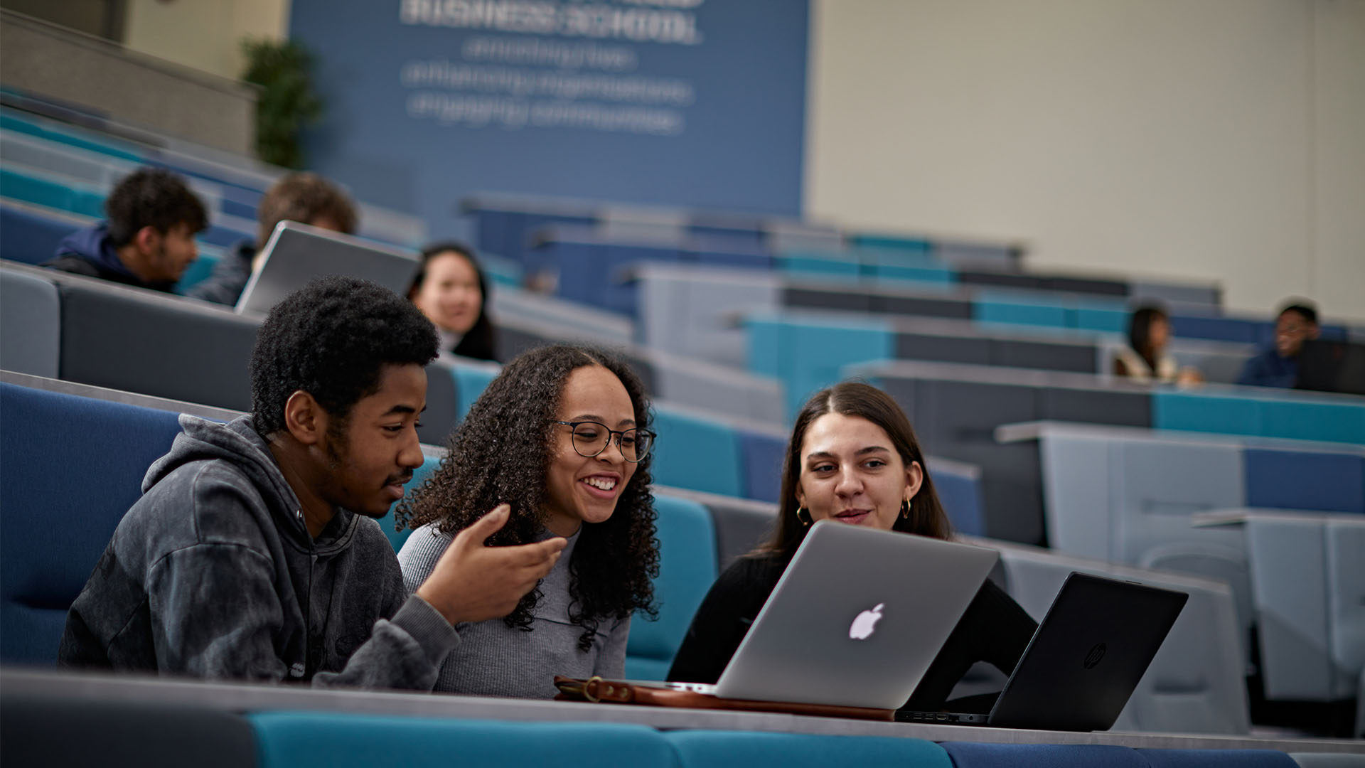 Huddersfield Business School students in lecture