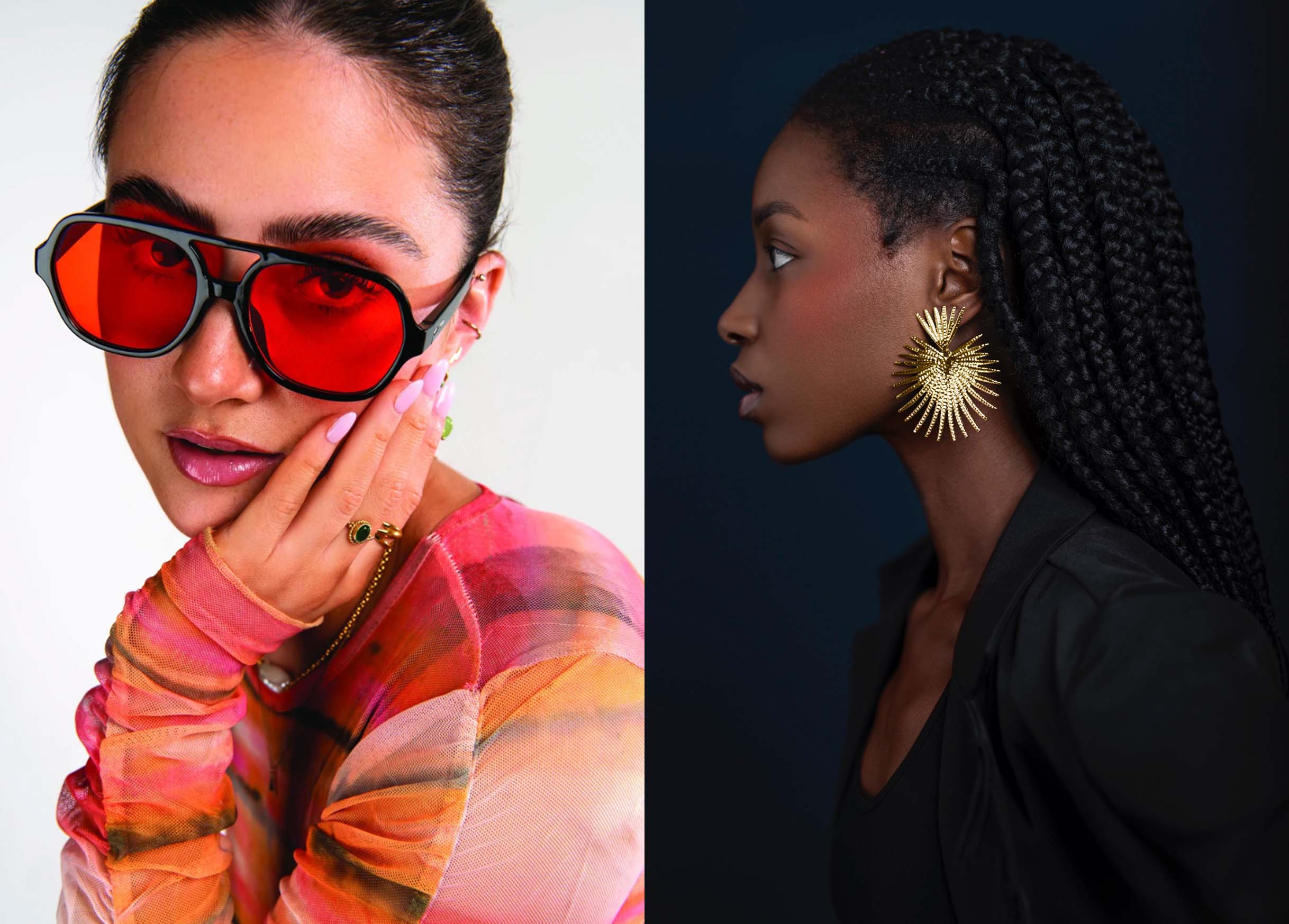 Student self portrait work