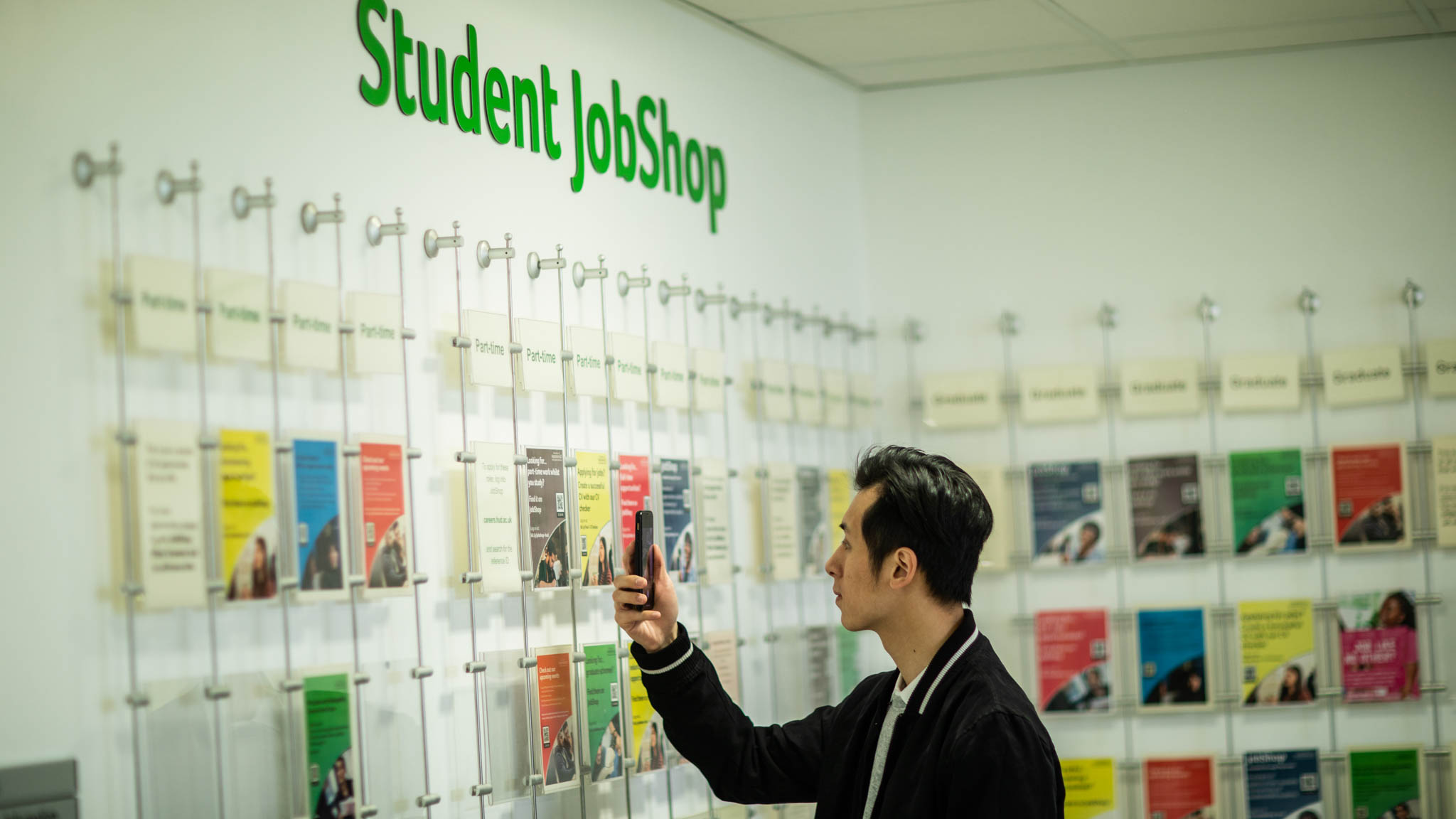 Student at our job shop looking at potential part time jobs