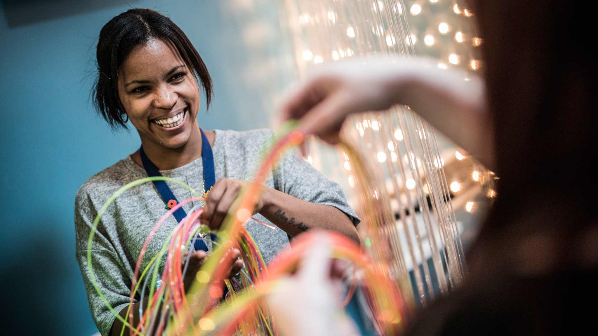 Chantelle with fibre optic lights