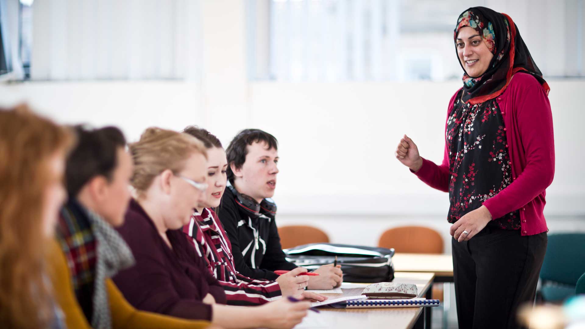Science Extended Degree students in lecture