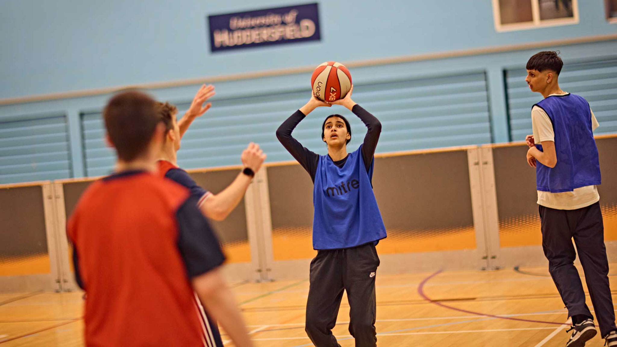 Hands-on physical education teaching experience in our on-site sports hall.